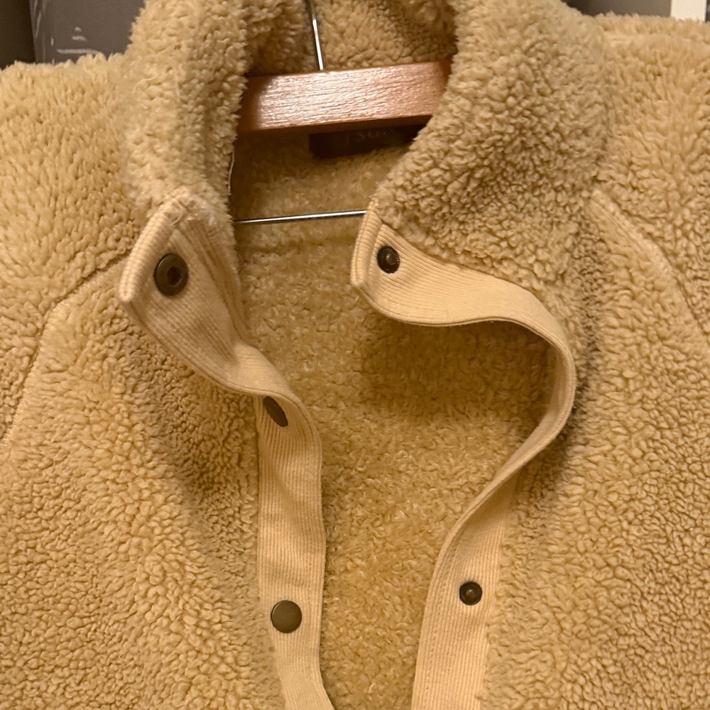 Women's Tan Teddy Jacket - Picture 3 of 13